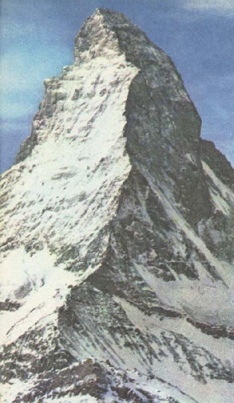 unknow artist Matterhorn subscription lange omojligt that bestiga,trots that the am failing approx 300 metre stores an Mont Among France oil painting art